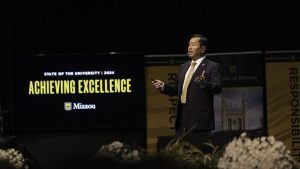 University of Missouri President Mun Choi delivers his State of the University speech